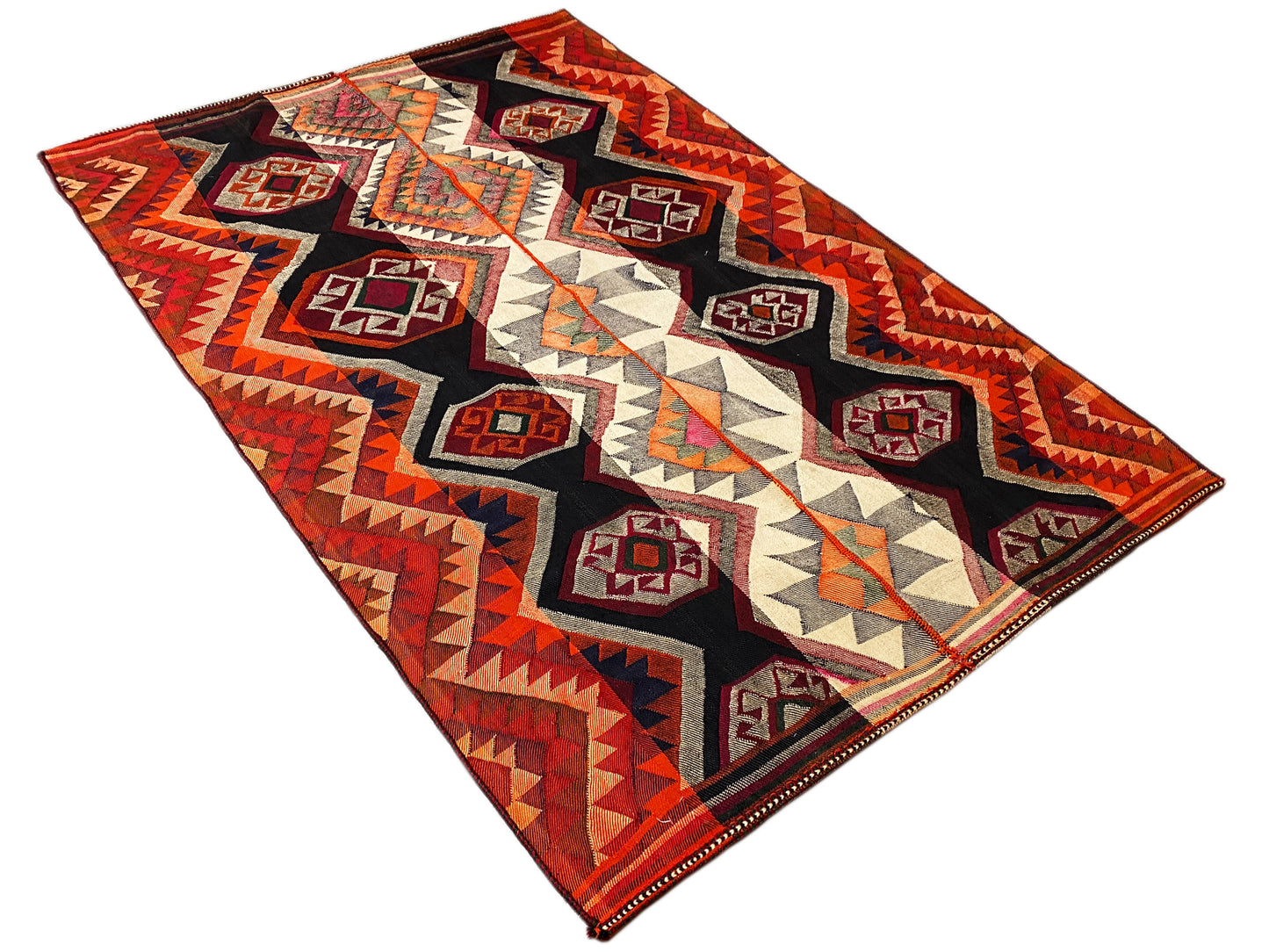 Wohnzimmer Multicolor Jajim Teppich im traditionellen Ethno-Design