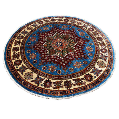 Runder Kazak Teppich, 197x196 cm - German Carpet Shop