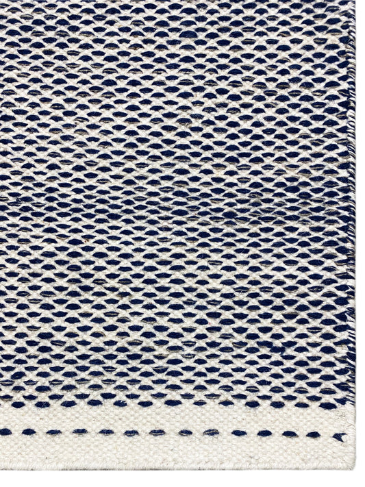 Navy Blue Kelim Rug - 160x230 cm