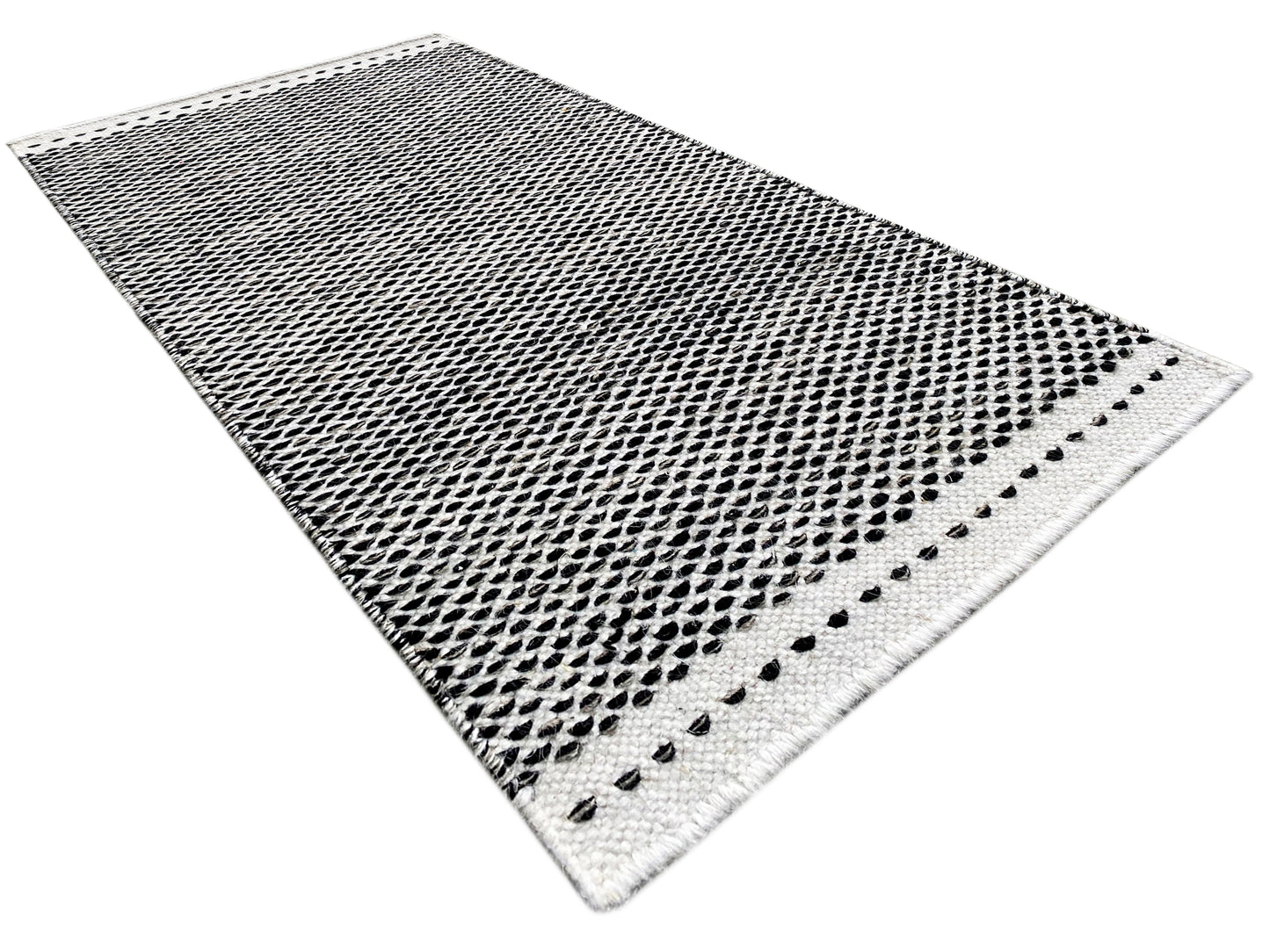 Kelim Rug Black - 60x90 cm