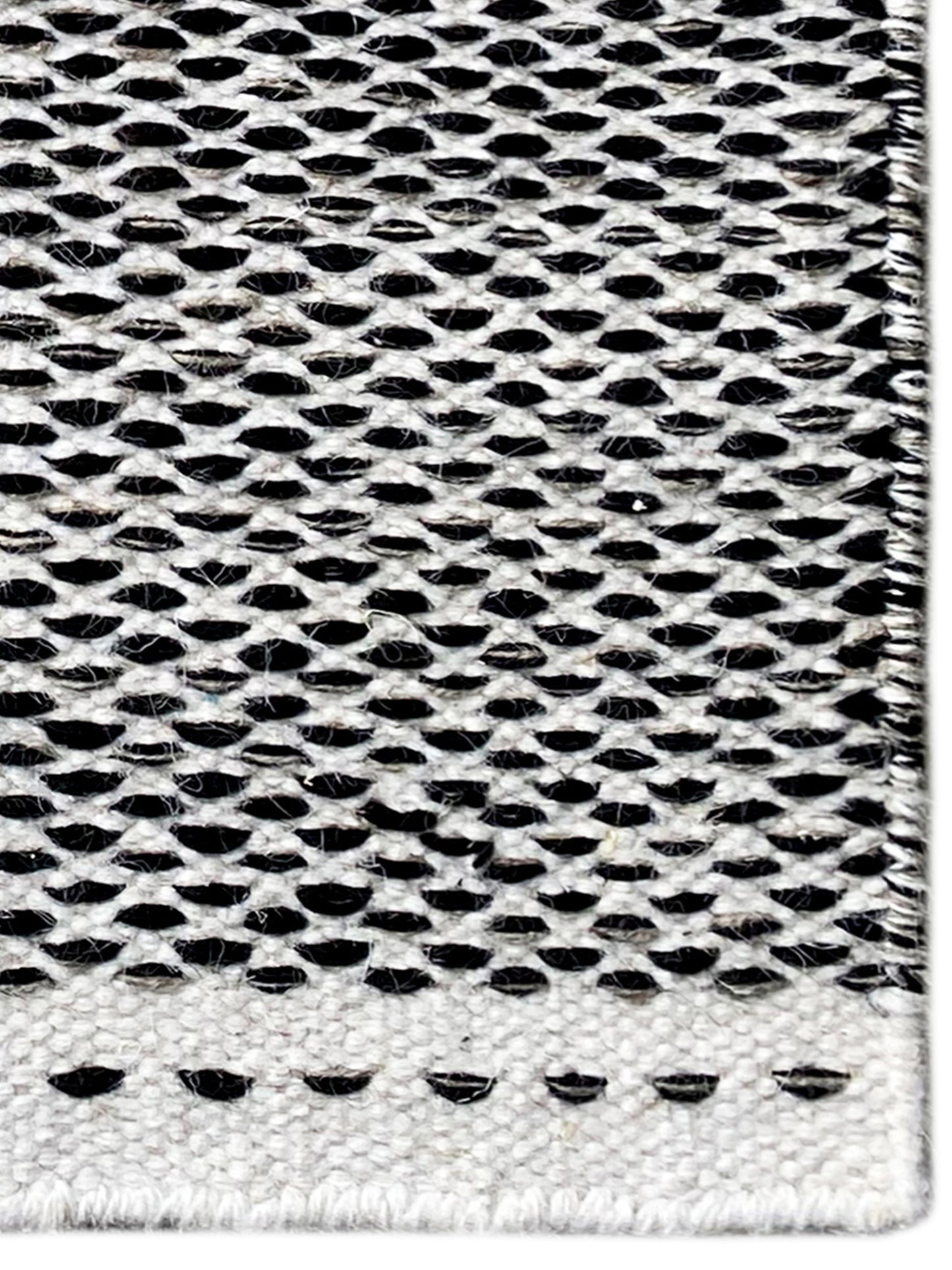 Kelim Rug Black - 60x90 cm