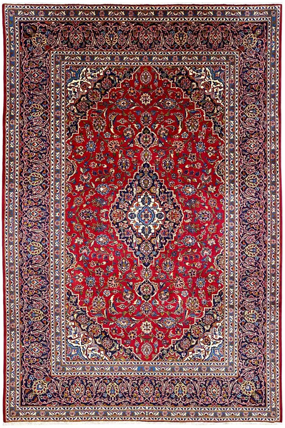 Keshan - Rot (308x205 cm) - German Carpet Shop