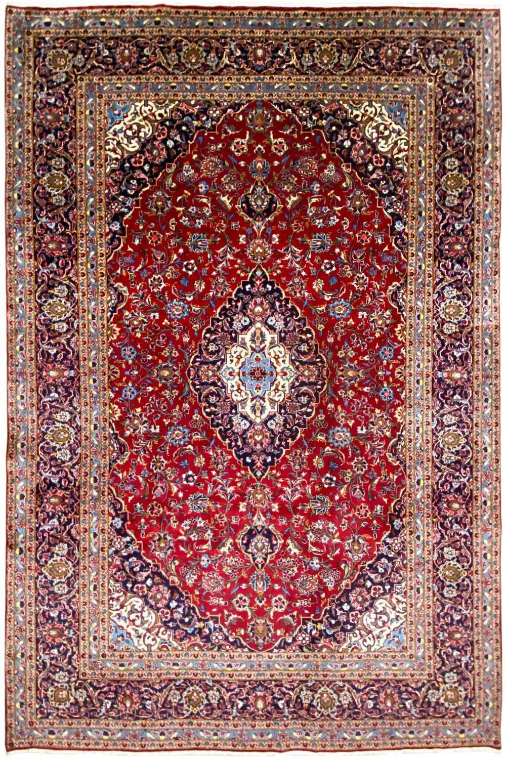 Keshan - Rot (361x250 cm) - German Carpet Shop