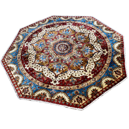 Achteckiger Khorjin Teppich, 177x171 cm - German Carpet Shop