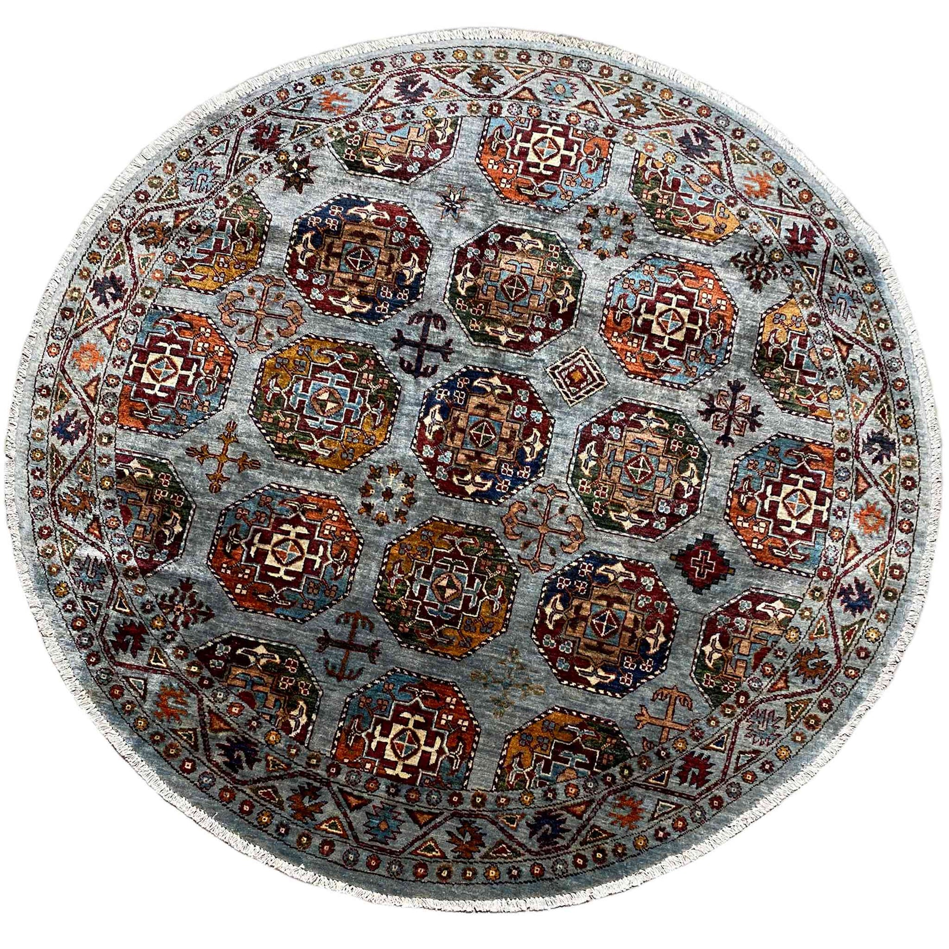 Runder Khorjin Teppich, 180x176 cm - German Carpet Shop