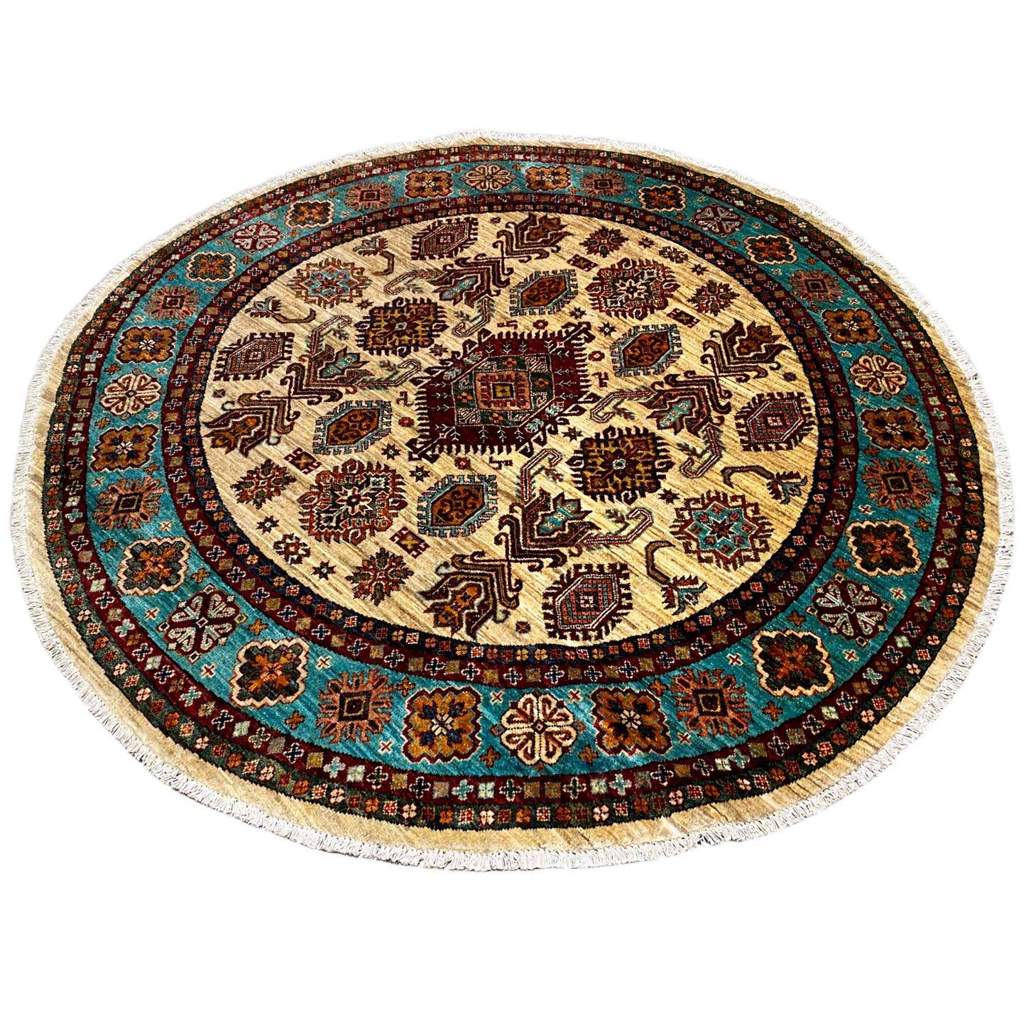 Runder Khorjin Teppich, 179x179 cm - German Carpet Shop