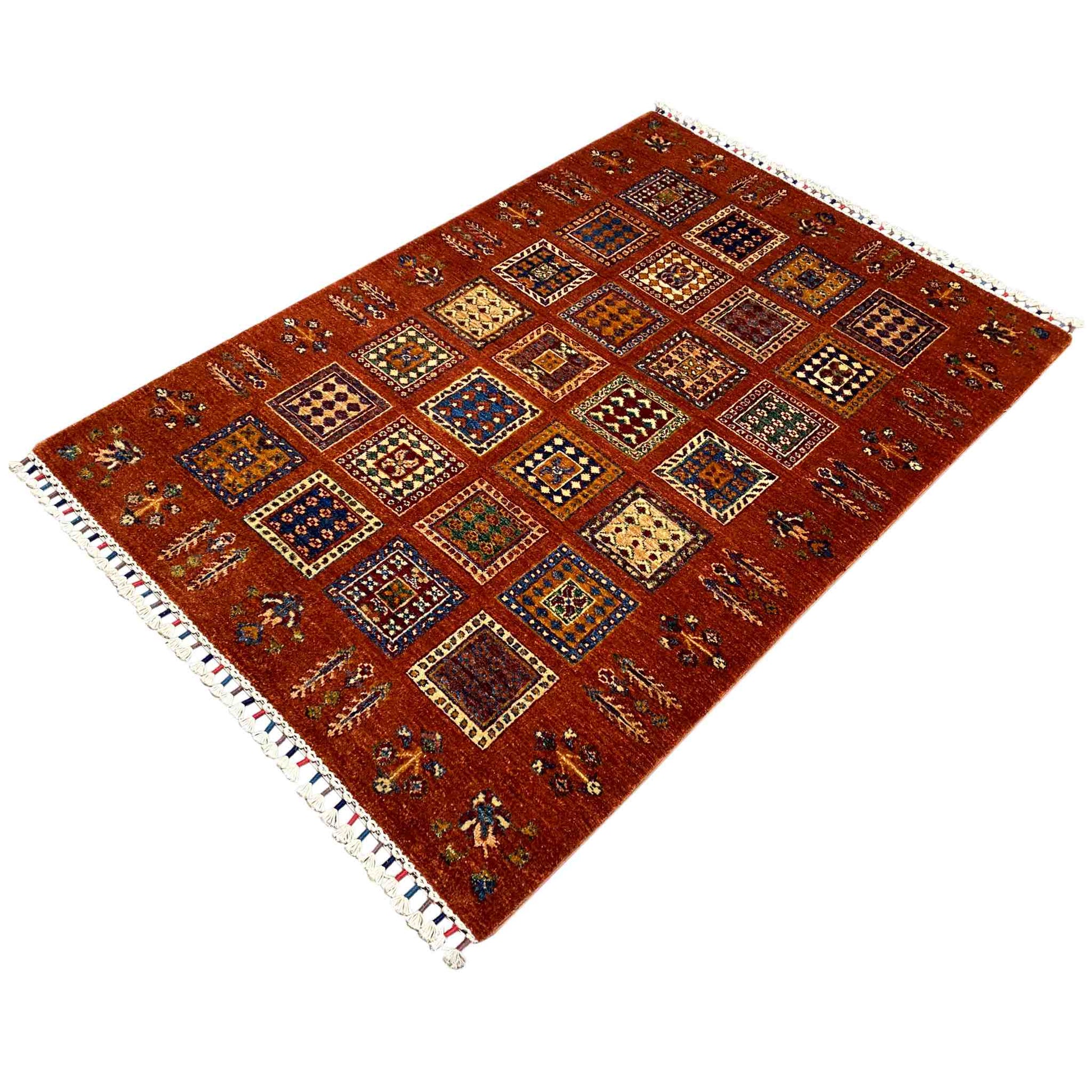 Khorjin Wollteppich, Ziegelrot, 163x108 cm - German Carpet Shop