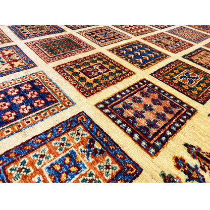 Afghan Khorjin Teppich, Beige, 152x106 cm - German Carpet Shop