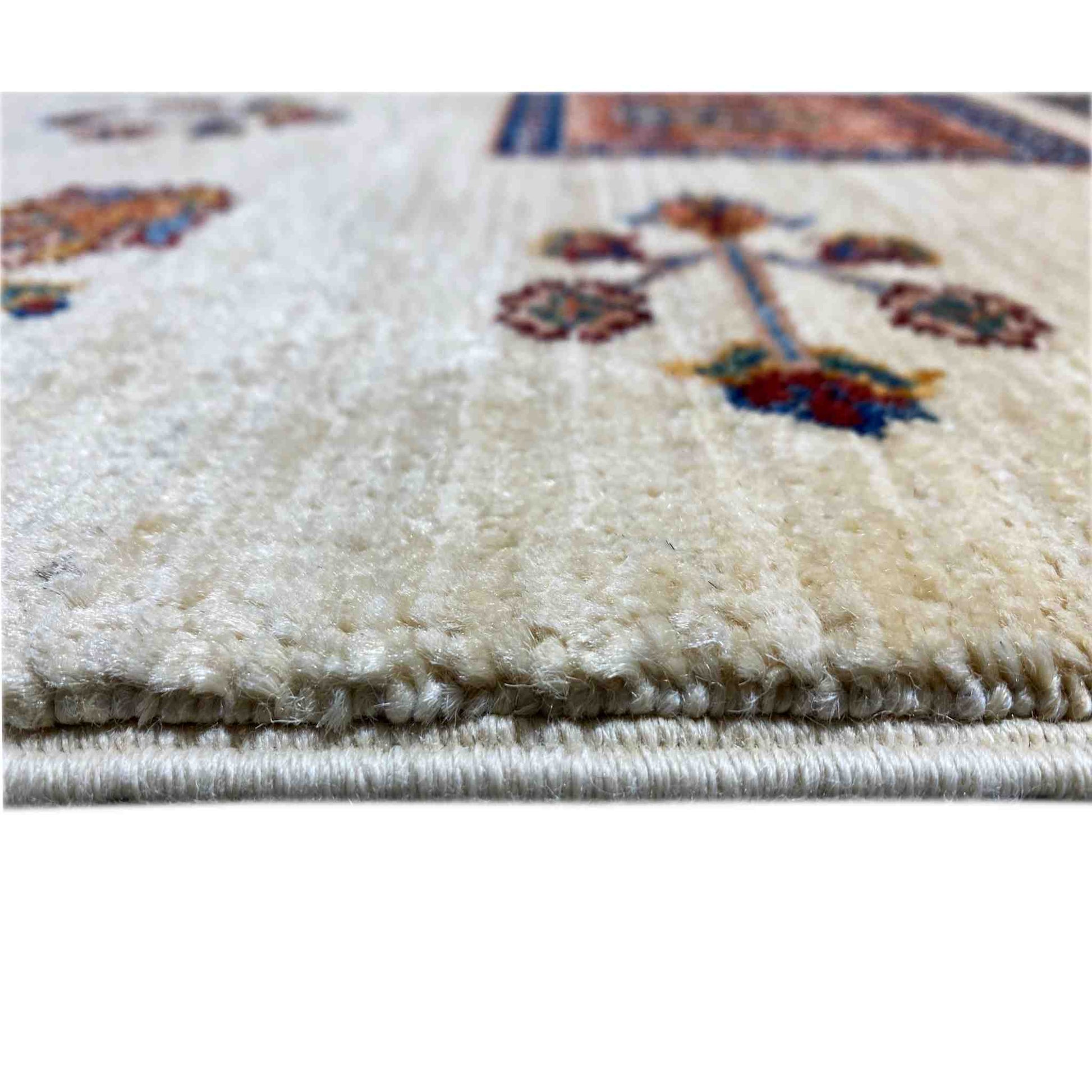 Afghan Khorjin Teppich, Beige, 261x182 cm - German Carpet Shop