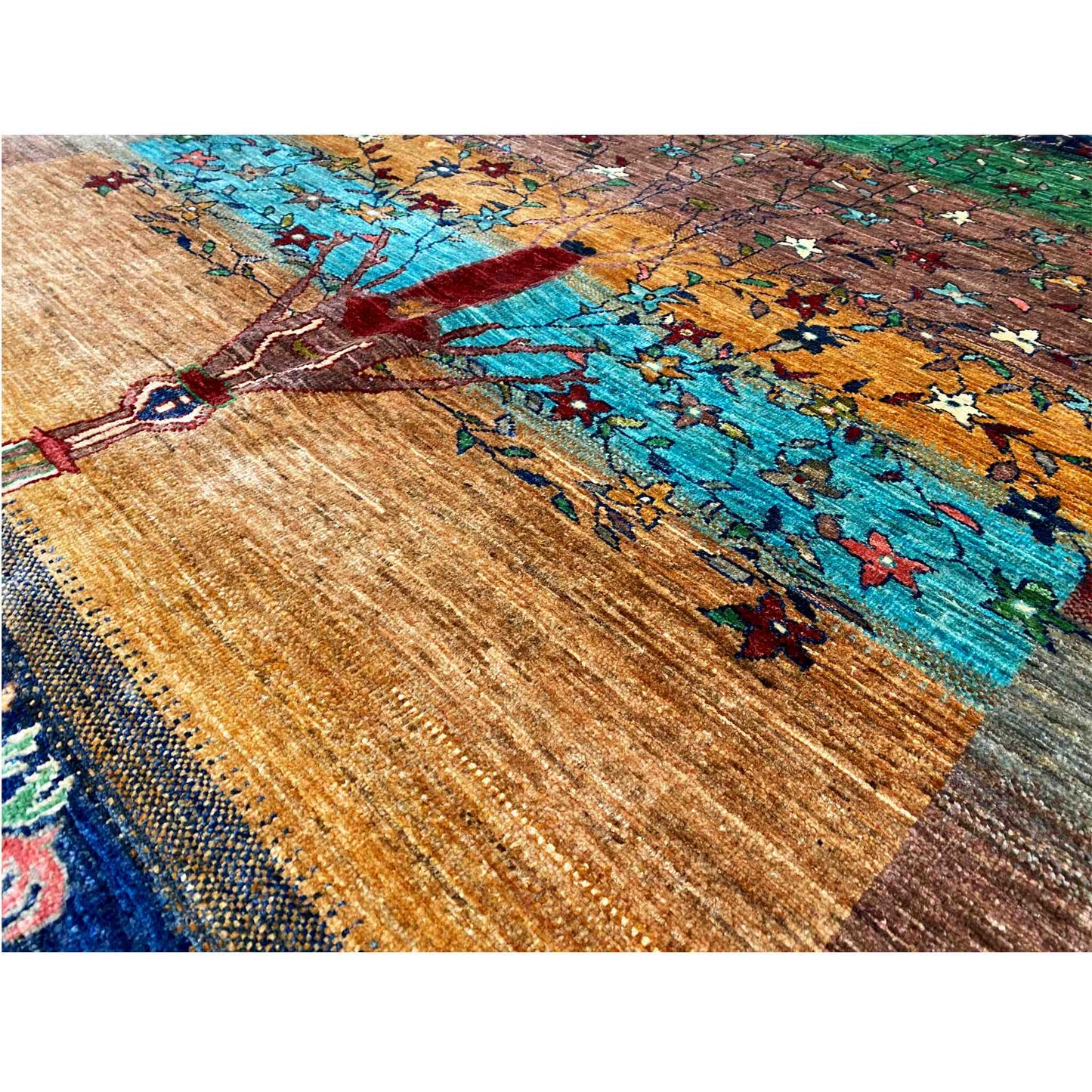 Afghan Khorjin Teppich, Mehrfarbig, 209x157 cm - German Carpet Shop