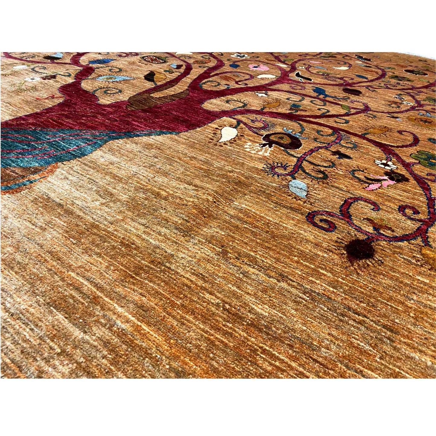 Afghan Khorjin Teppich – Braun, 299x210 cm - German Carpet Shop