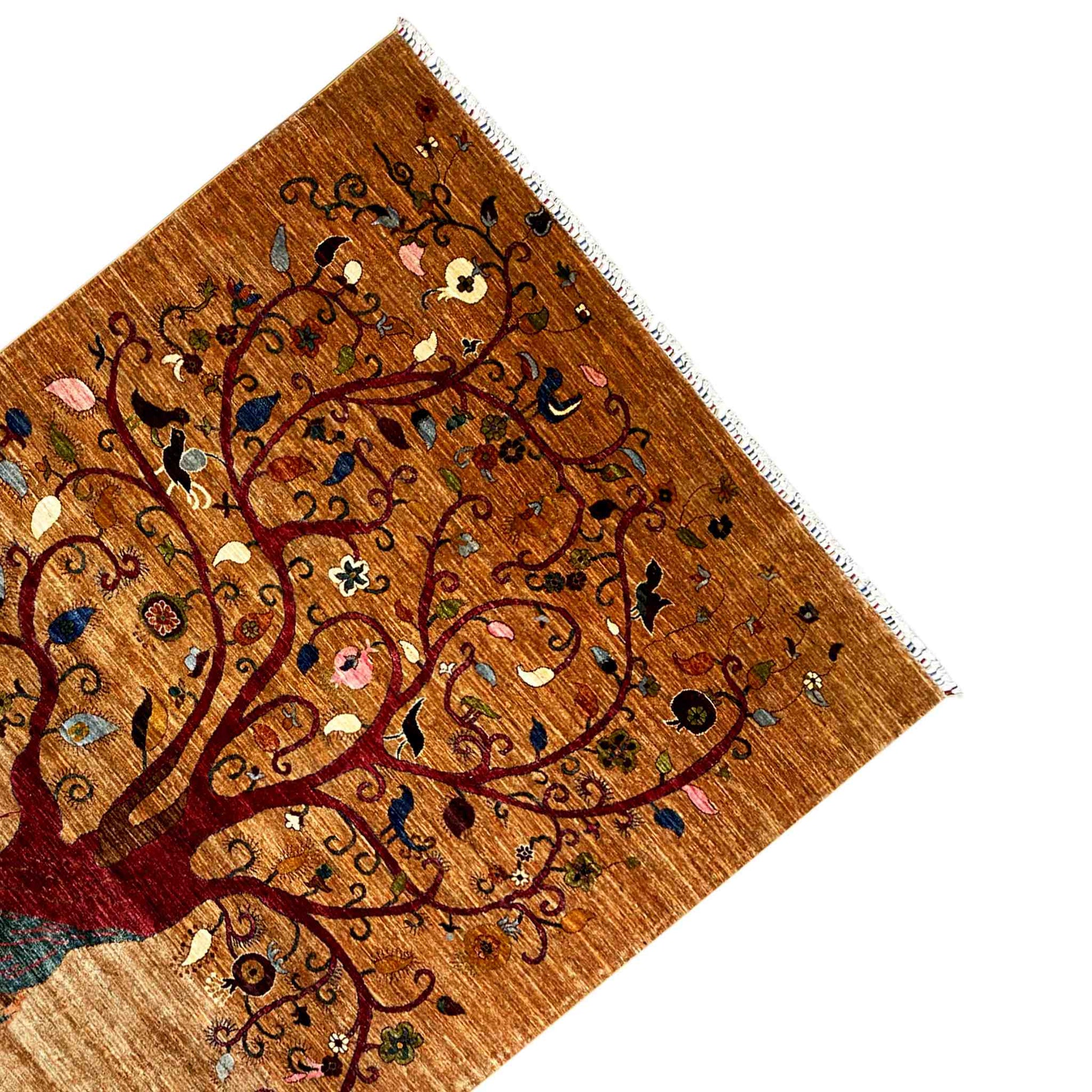 Afghan Khorjin Teppich – Braun, 299x210 cm - German Carpet Shop