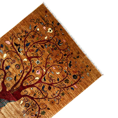 Afghan Khorjin Teppich – Braun, 299x210 cm - German Carpet Shop