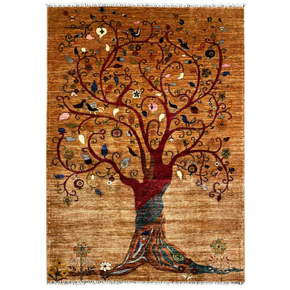 Afghan Khorjin Teppich – Braun, 299x210 cm - German Carpet Shop