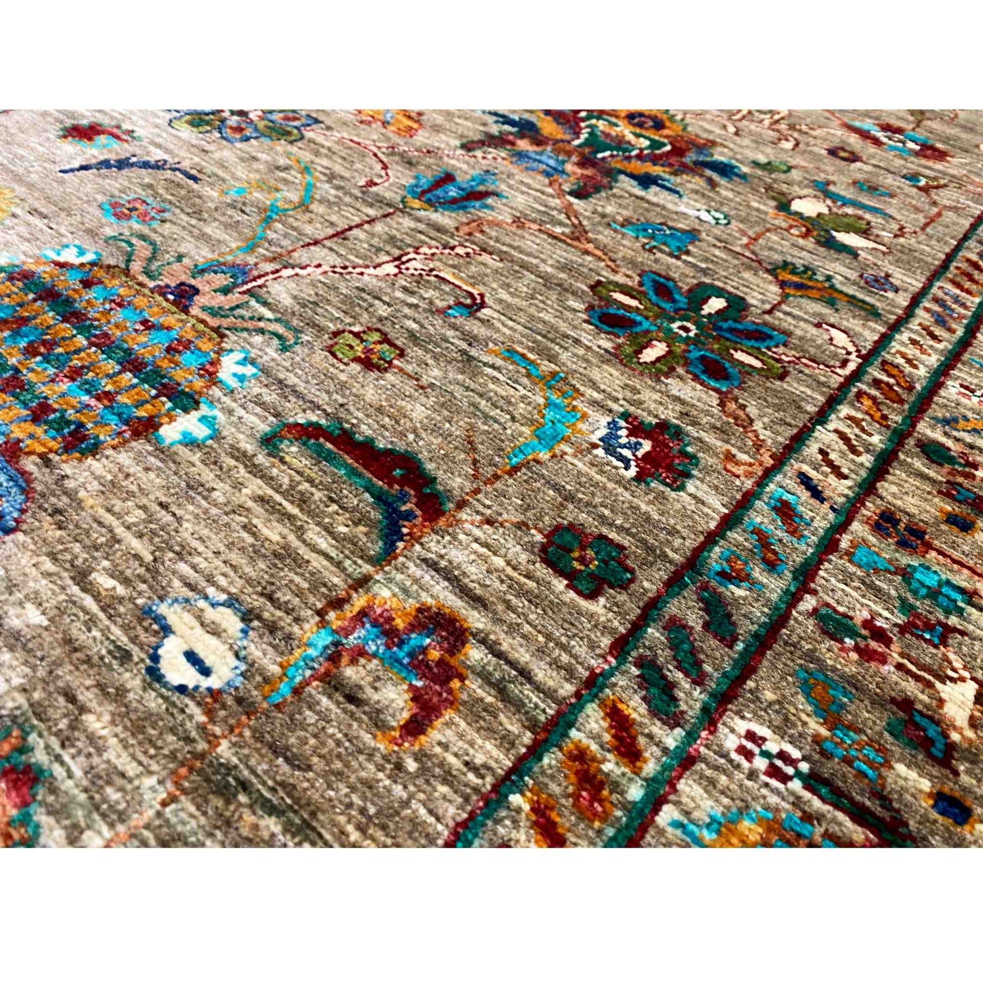 Afghan Khorjin Läufer Teppich – Braun, 295x85 cm - German Carpet Shop