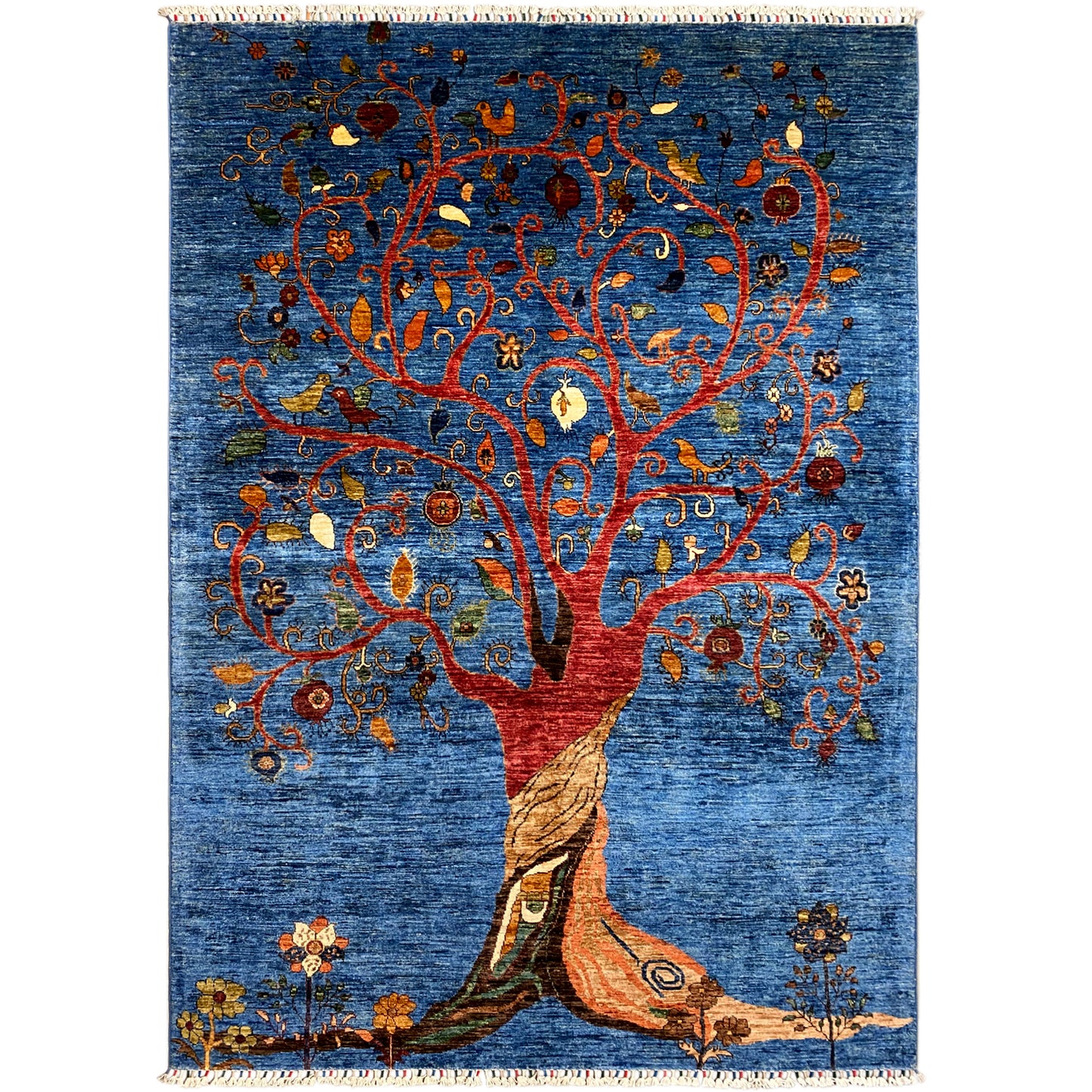 Handgeknüpfter Lebensbaum Teppich 246x172 cm - German Carpet Shop