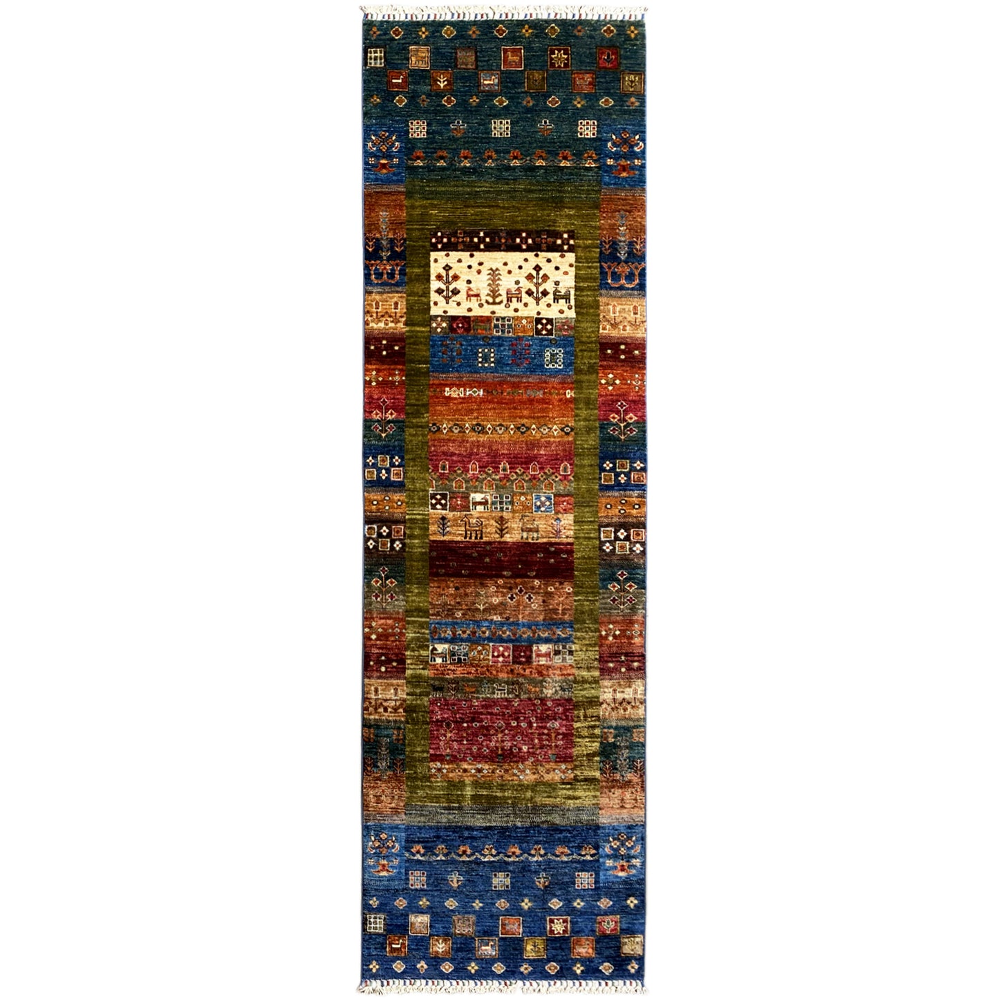 Handgeknüpfter Khorjin Teppich Läufer 295x83 cm - German Carpet Shop