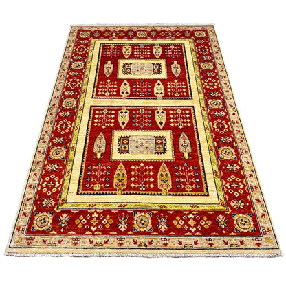 Khorjin-Teppich - Rustikaler Charme & Stammes-Eleganz, 182x119 cm - German Carpet Shop
