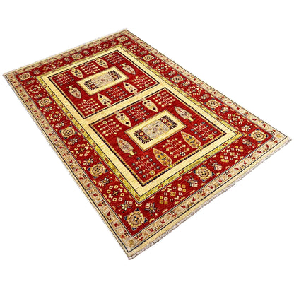 Khorjin-Teppich - Rustikaler Charme & Stammes-Eleganz, 182x119 cm - German Carpet Shop