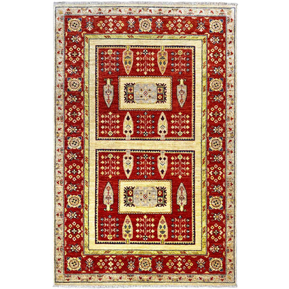 Khorjin-Teppich - Rustikaler Charme & Stammes-Eleganz, 182x119 cm - German Carpet Shop