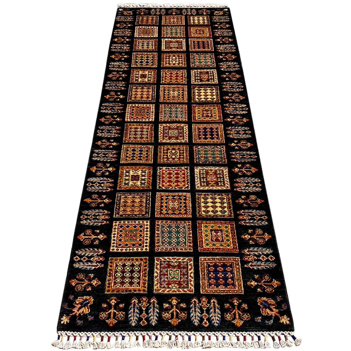 Khorjin Läufer Teppich – Handgewebter Tribal-Wollteppich, 246x85 cm - German Carpet Shop