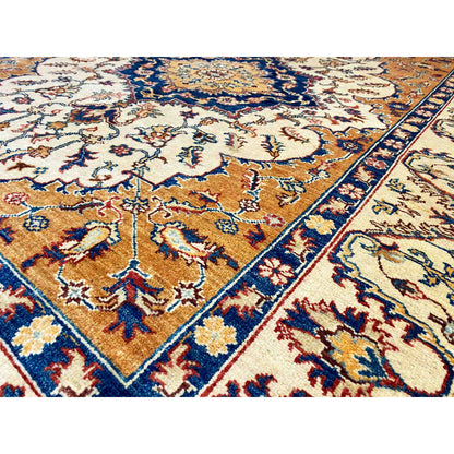 Khorjin-Teppich - Medaillon- und Blumendesign, 208x152 cm - German Carpet Shop