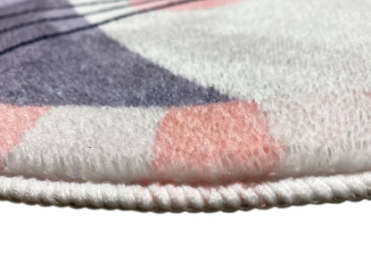 Round Children's Rug Cat, 100 cm