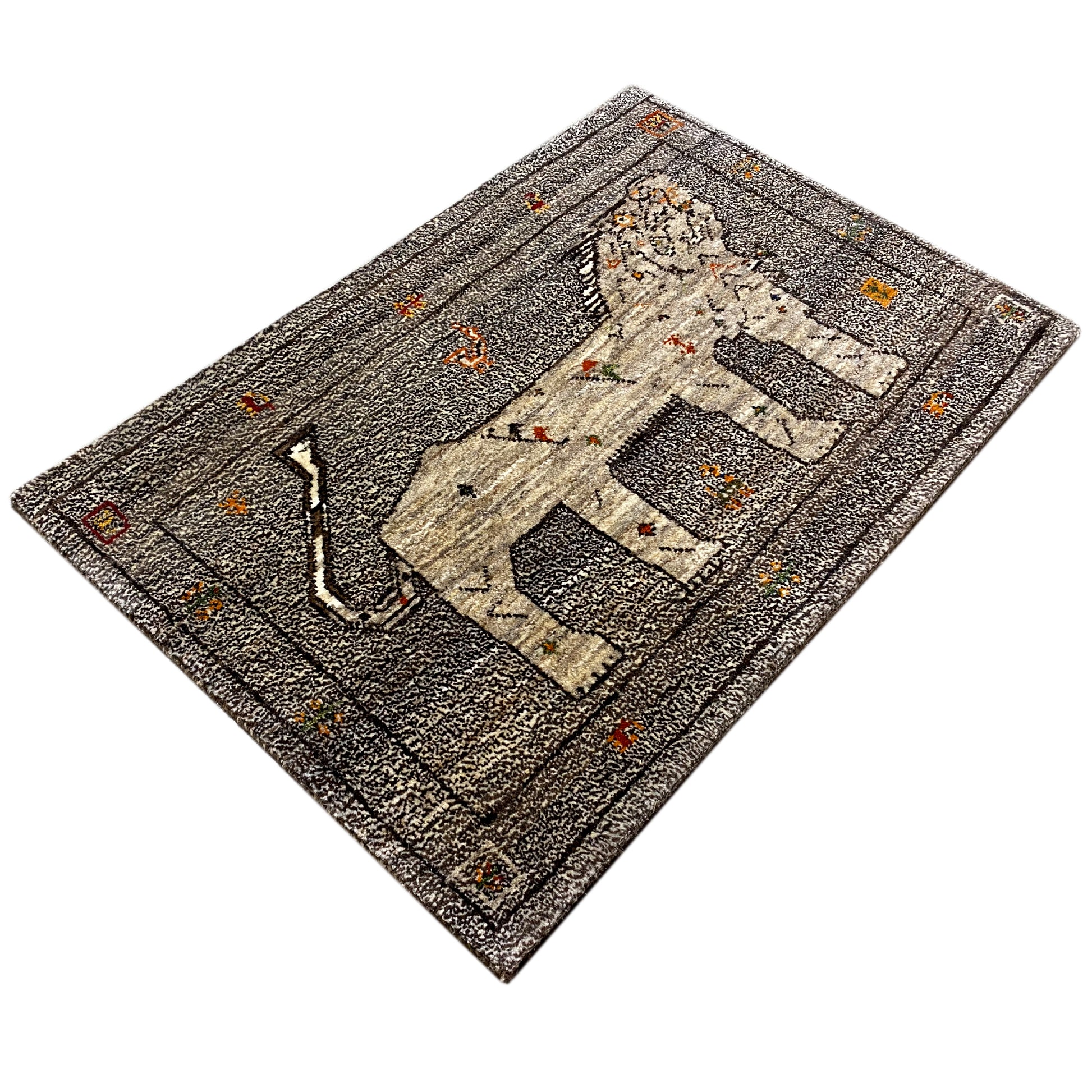 Löwen Gabbeh (96x65 cm) - German Carpet Shop