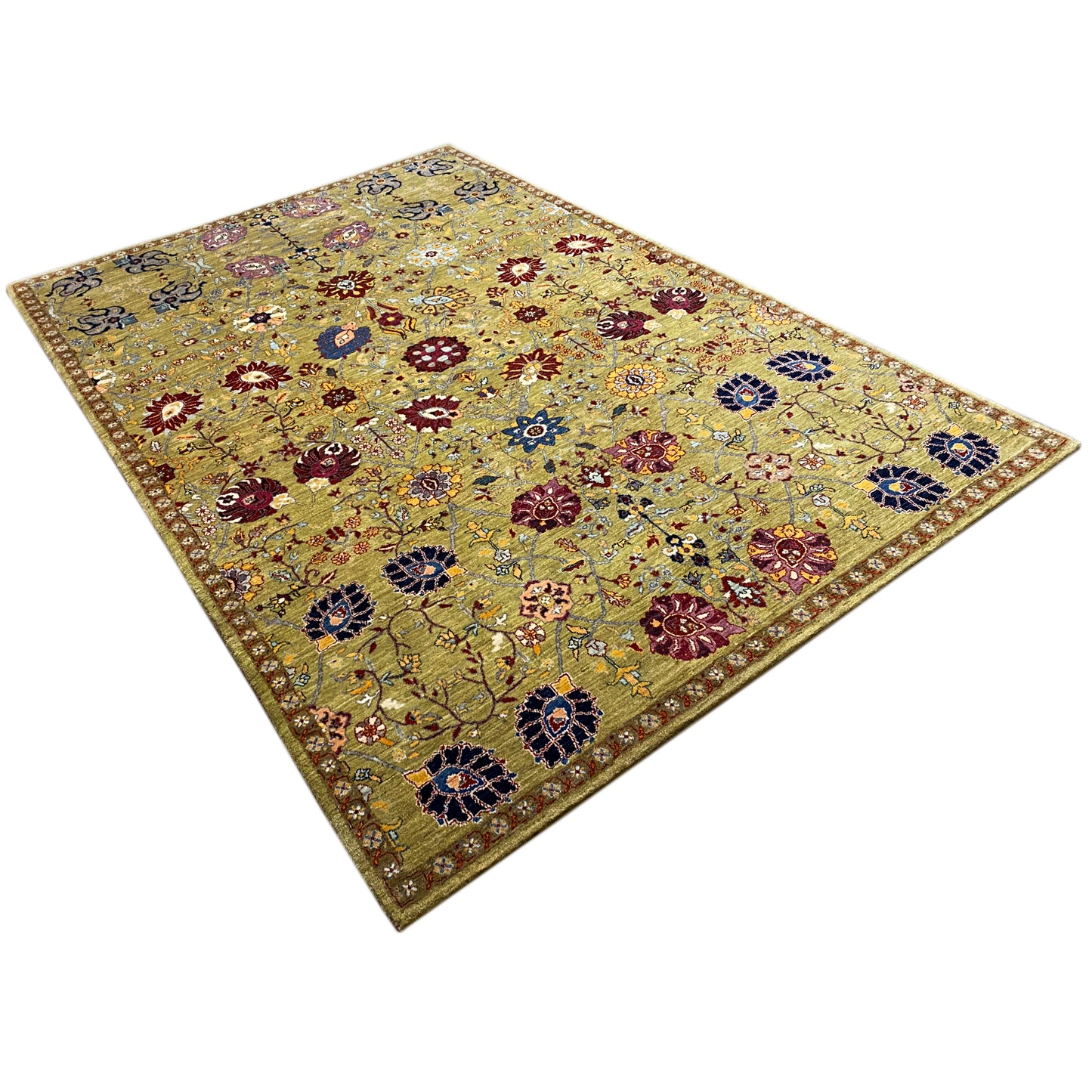 Beiger Luri Gabbeh Abstrakt 299x200 cm - German Carpet Shop