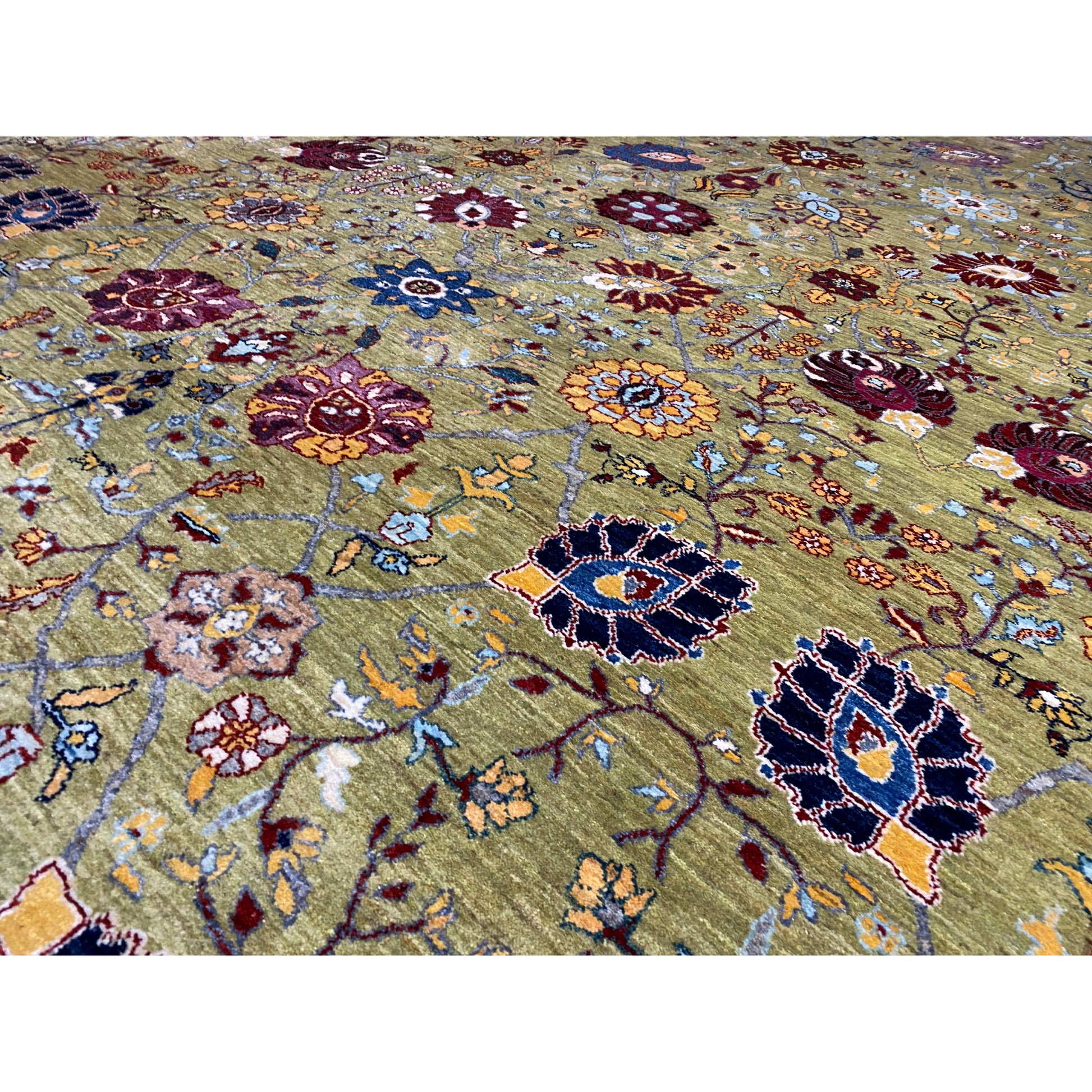 Beiger Luri Gabbeh Abstrakt 299x200 cm - German Carpet Shop