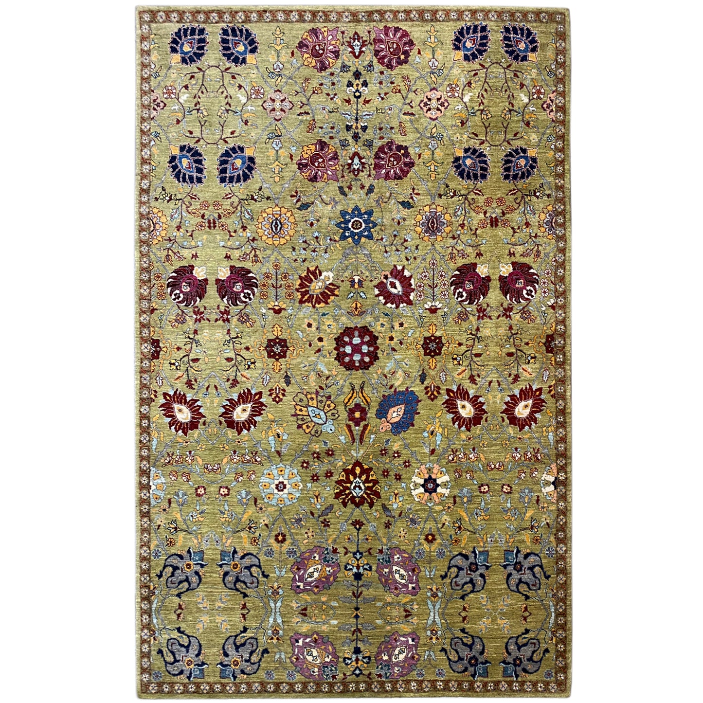 Beiger Luri Gabbeh Abstrakt 299x200 cm - German Carpet Shop
