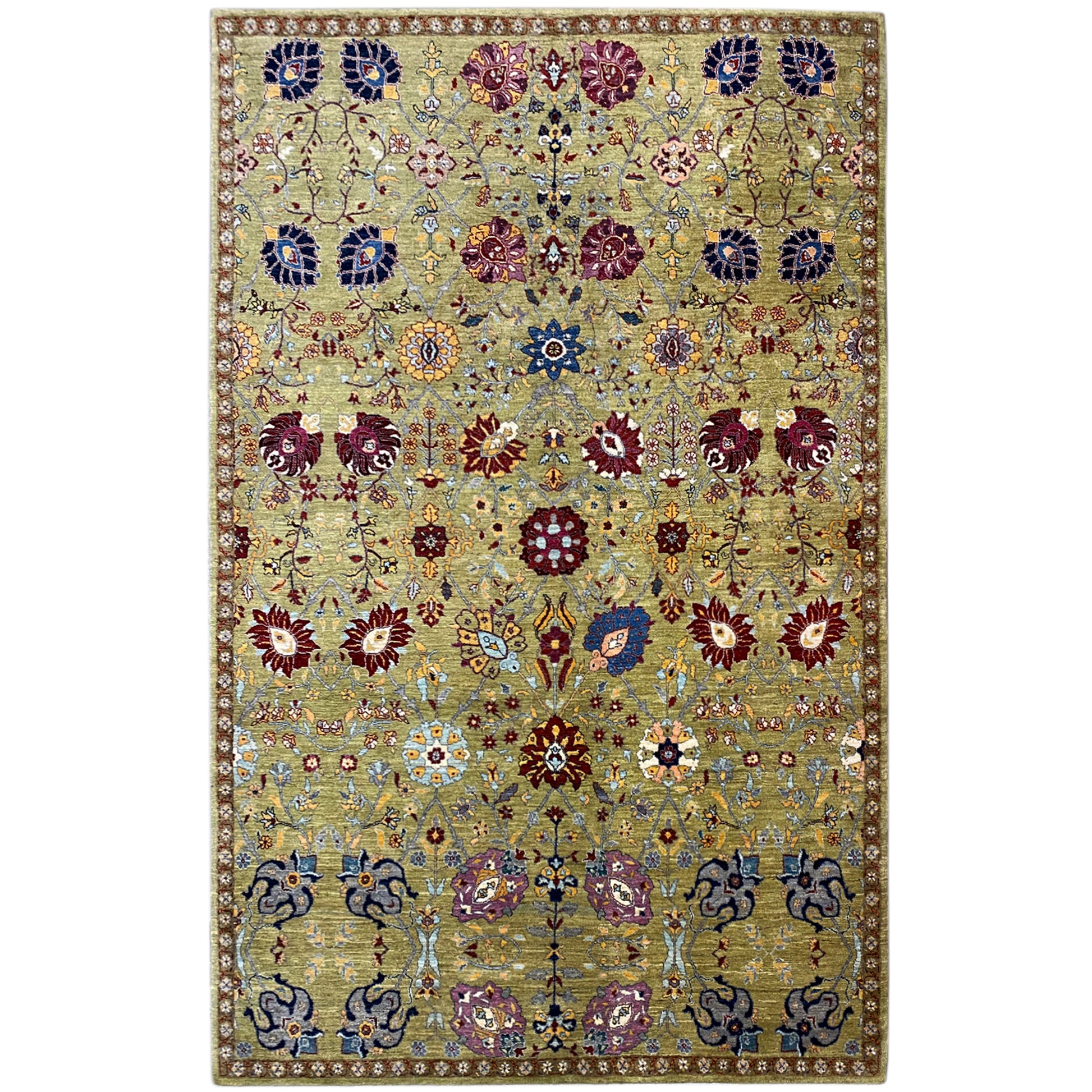 Beiger Luri Gabbeh Abstrakt 299x200 cm - German Carpet Shop