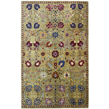 Beiger Luri Gabbeh Abstrakt 299x200 cm - German Carpet Shop