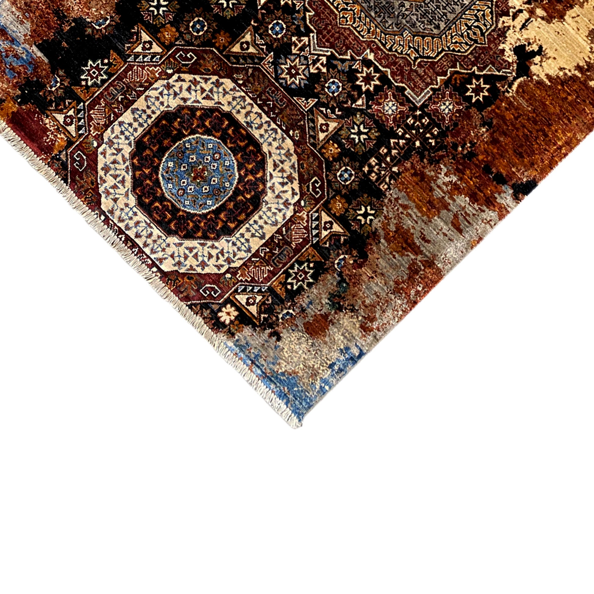 Mamluk Teppich, Erdtöne, 184x124 cm - German Carpet Shop