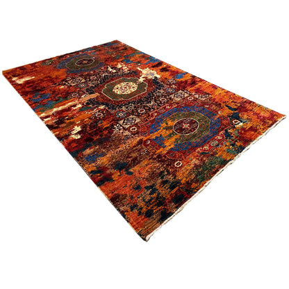 Handgeknüpfter Mamluk Teppich, Satte Farbtöne, 308x200 cm - German Carpet Shop