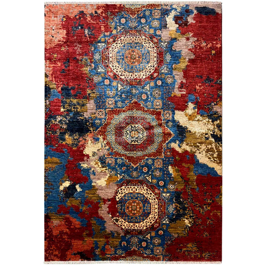Mamluk Teppich, Rot/Mehrfarbig, 248x176 cm - German Carpet Shop