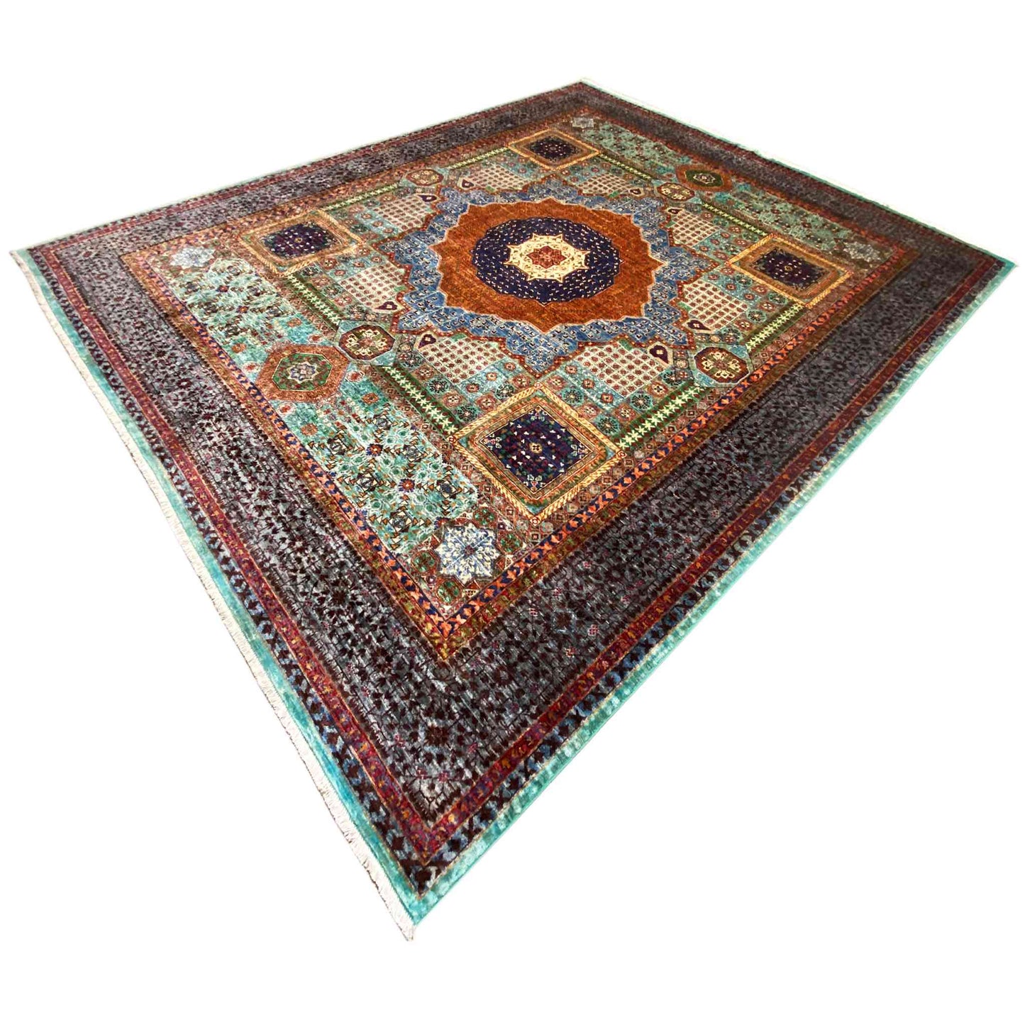Handgeknüpfter Mamluk Teppich 310x258 cm - German Carpet Shop