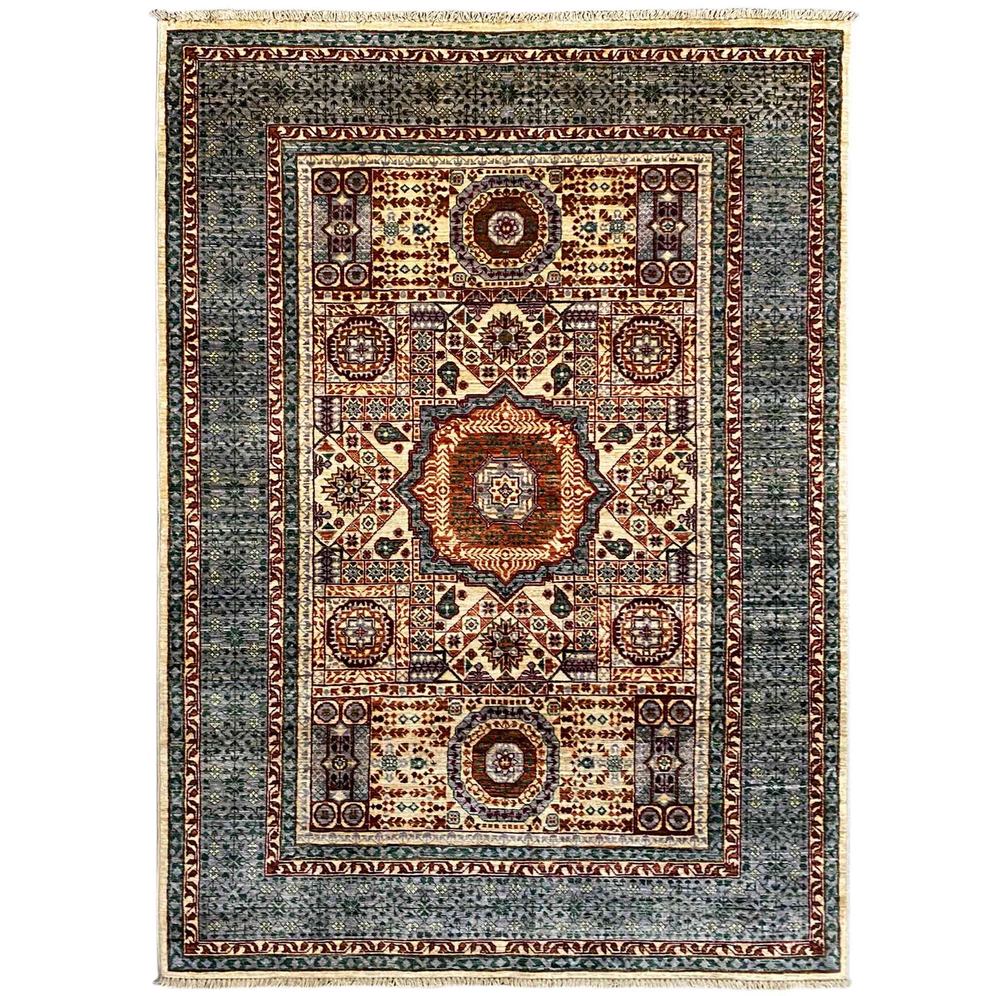 Handgeknüpfter Mamluk Teppich 180x127 cm - German Carpet Shop
