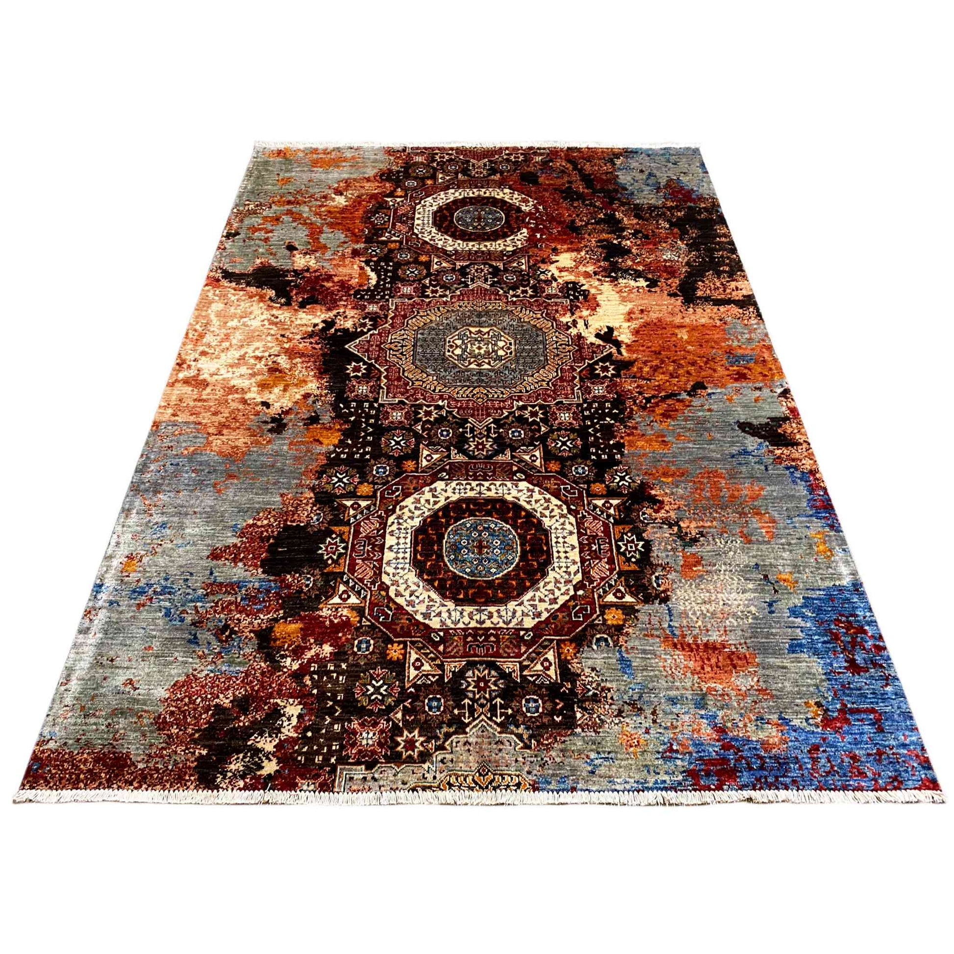 Handgeknüpfter Mamluk Teppich 247x174 cm - German Carpet Shop