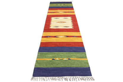 Moderner Kelim Läufer Teppich - Samak (80x300 cm) - German Carpet Shop