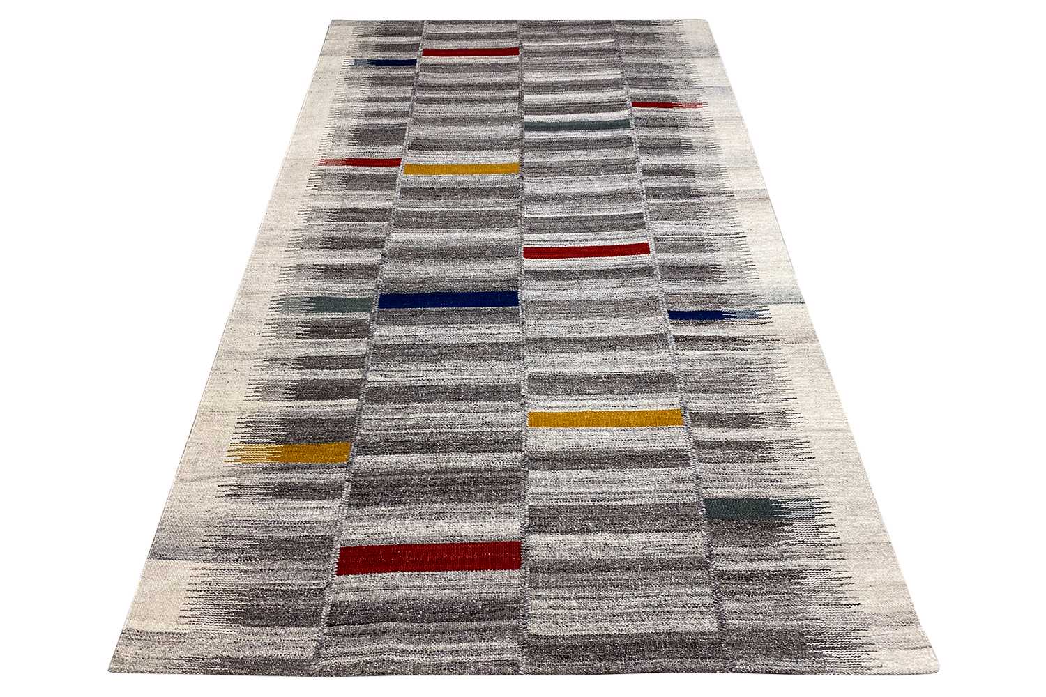 Moderne Kelim - Dhurrie - (241x154 cm) - German Carpet Shop