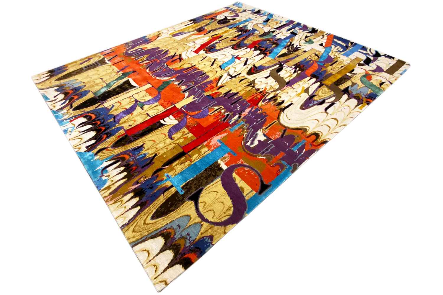 Julia Stefan "Paris" Designer Teppich - Handgeknüpft aus Wolle & Seide, 311x254cm (10.2x8.3ft) - German Carpet Shop