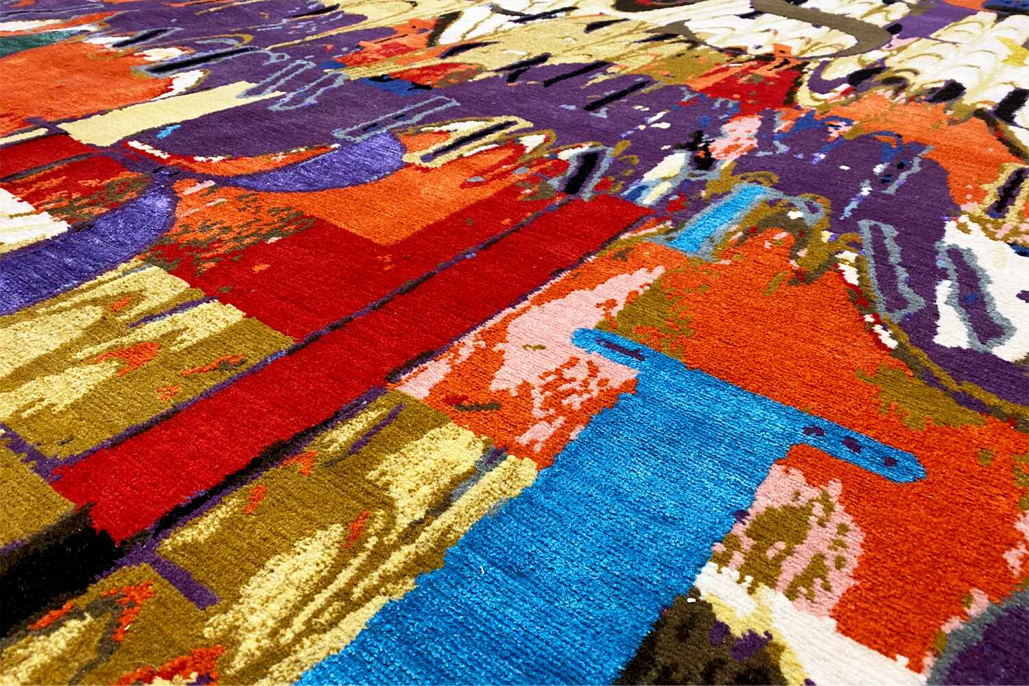 Julia Stefan "Paris" Designer Teppich - Handgeknüpft aus Wolle & Seide, 311x254cm (10.2x8.3ft) - German Carpet Shop