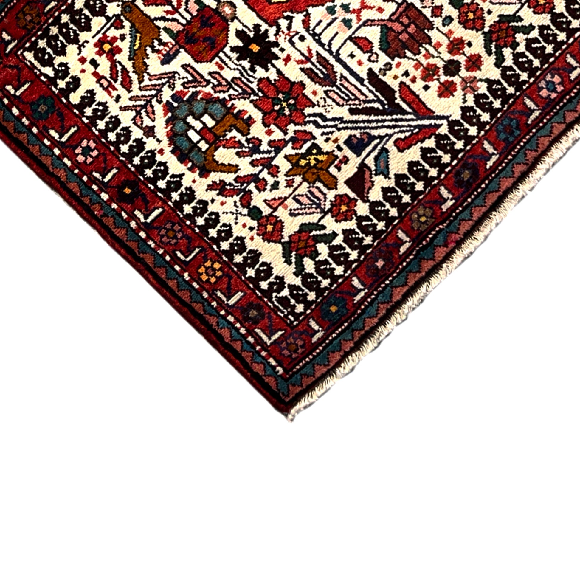  Poshti Teppich, Bunt, 104x68cm - Premium Poshti Teppich from German Carpet Shop - Just €199! Shop now at German Carpet Shop