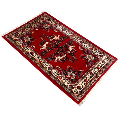  Poshti Teppich, Rot, 102x62cm - Premium Poshti Teppich from German Carpet Shop - Just €199! Shop now at German Carpet Shop