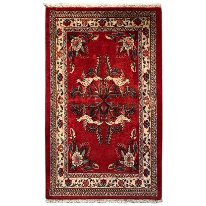  Poshti Teppich, Rot, 102x62cm - Premium Poshti Teppich from German Carpet Shop - Just €199! Shop now at German Carpet Shop