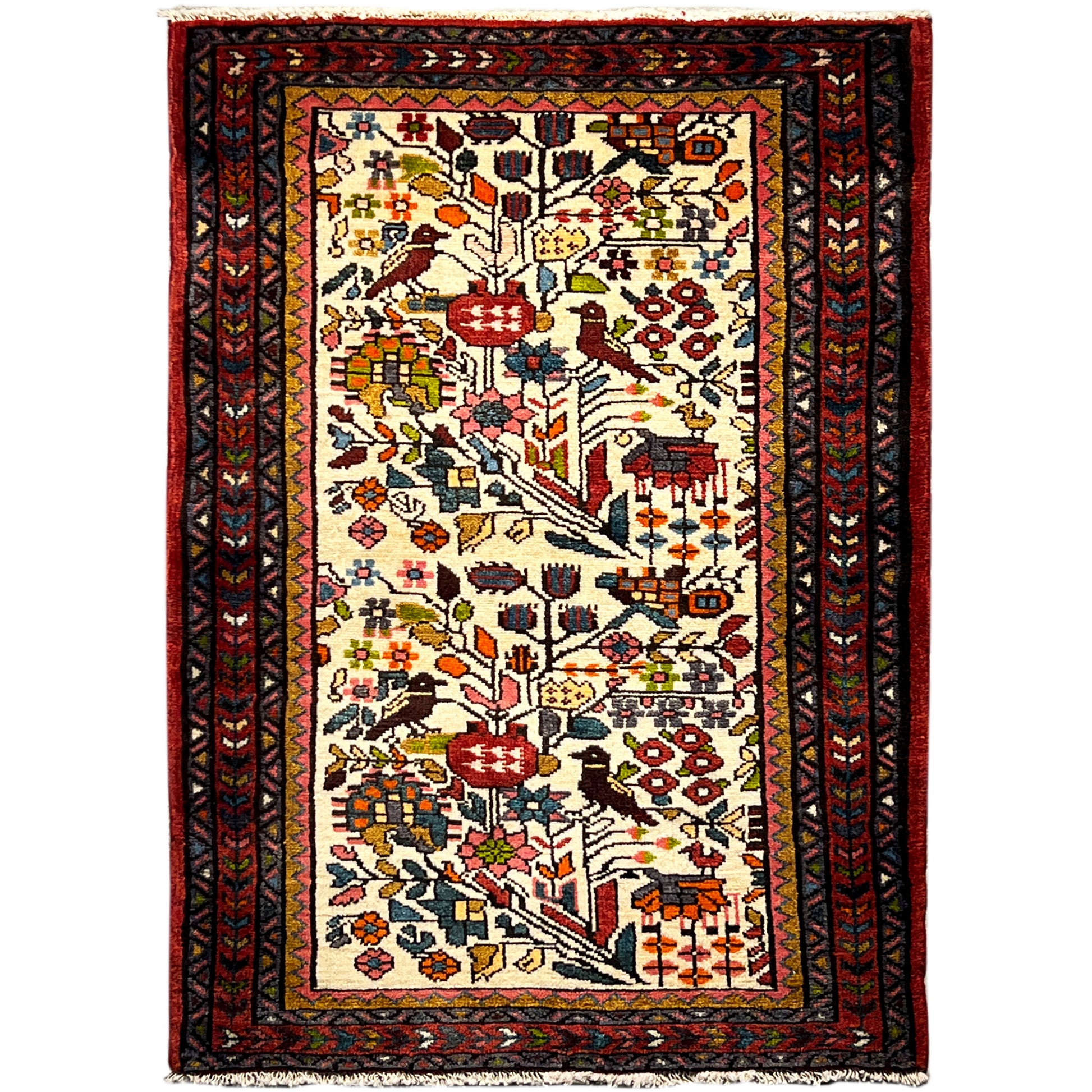  Poshti Teppich, Bunt, 99x68cm - Premium Poshti Teppich from German Carpet Shop - Just €220! Shop now at German Carpet Shop