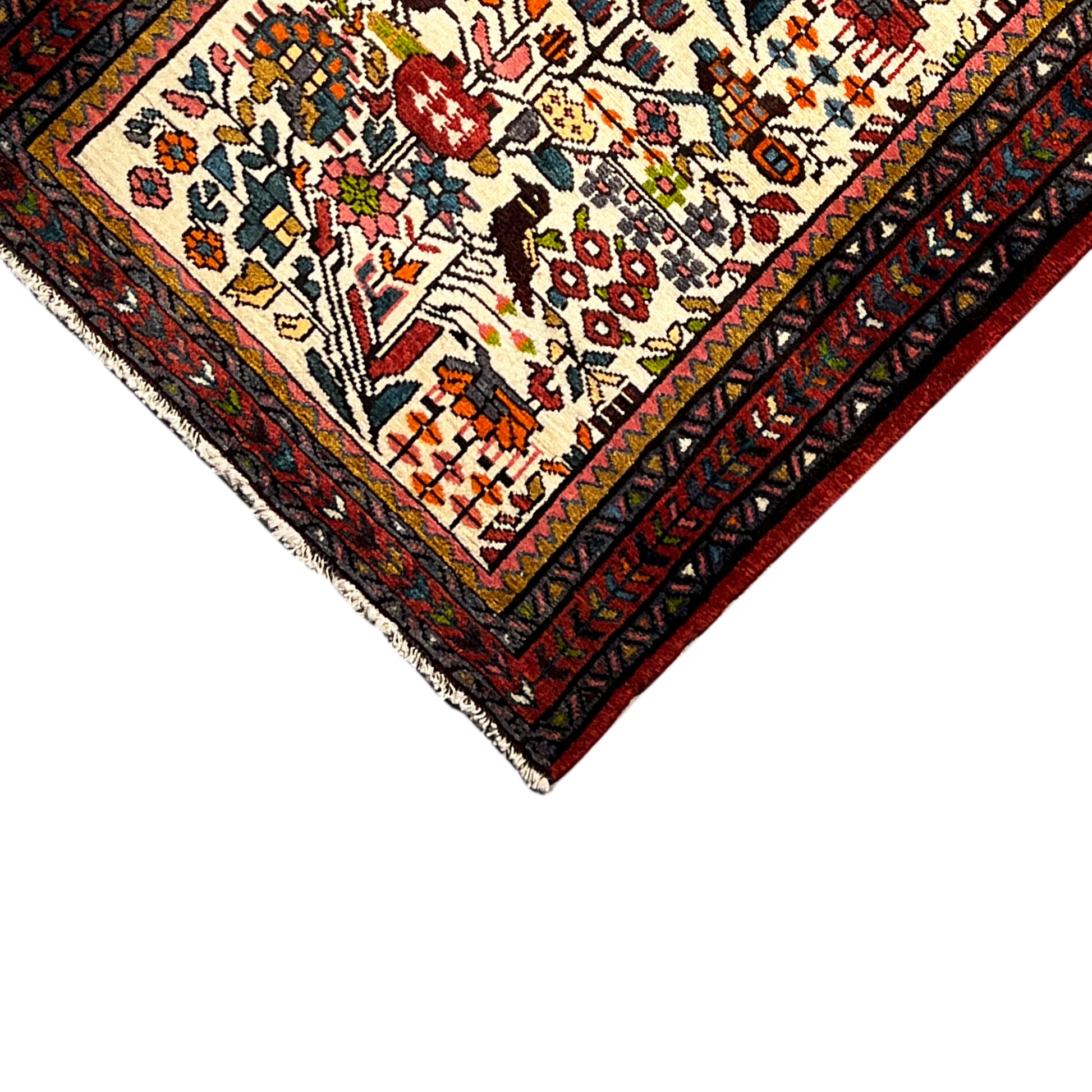  Poshti Teppich, Bunt, 99x68cm - Premium Poshti Teppich from German Carpet Shop - Just €220! Shop now at German Carpet Shop