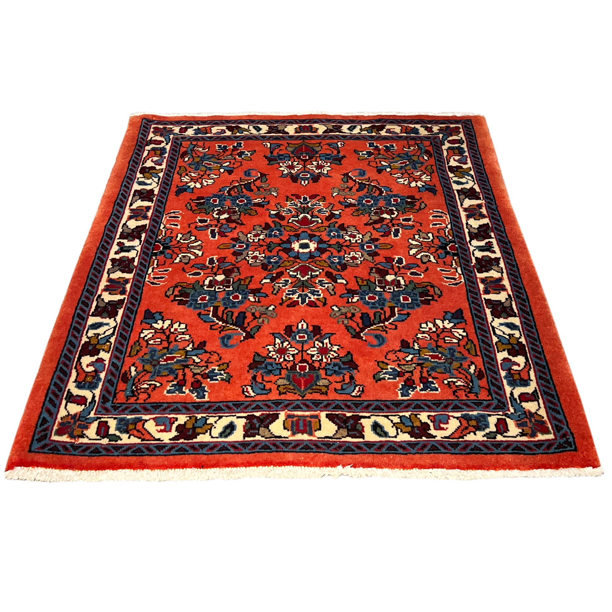  Poshti Teppich, Orange, 80x68cm - Premium Poshti Teppich from German Carpet Shop - Just €149! Shop now at German Carpet Shop