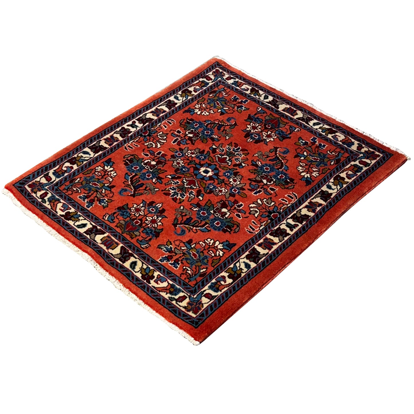  Poshti Teppich, Orange, 80x68cm - Premium Poshti Teppich from German Carpet Shop - Just €149! Shop now at German Carpet Shop